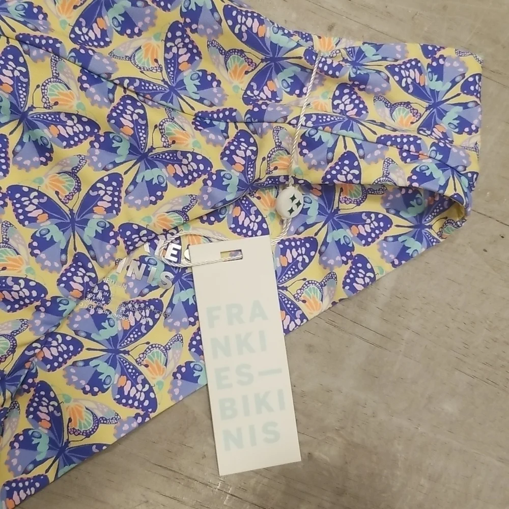 💕FRANKIE'S BIKINIS💕 Gavin Cheeky Bikini BOTTOM ~ Monarch Butterflies M NWT